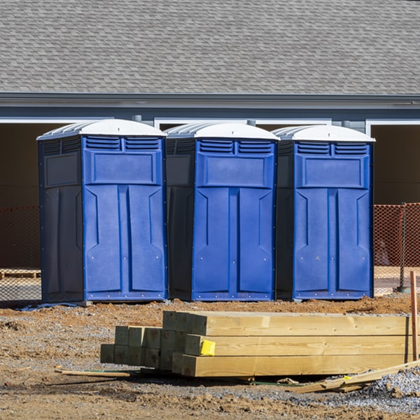 how can i report damages or issues with the porta potties during my rental period in Superior WY